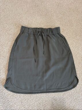 lululemon athletica Olive Drawstring Mini Skirt